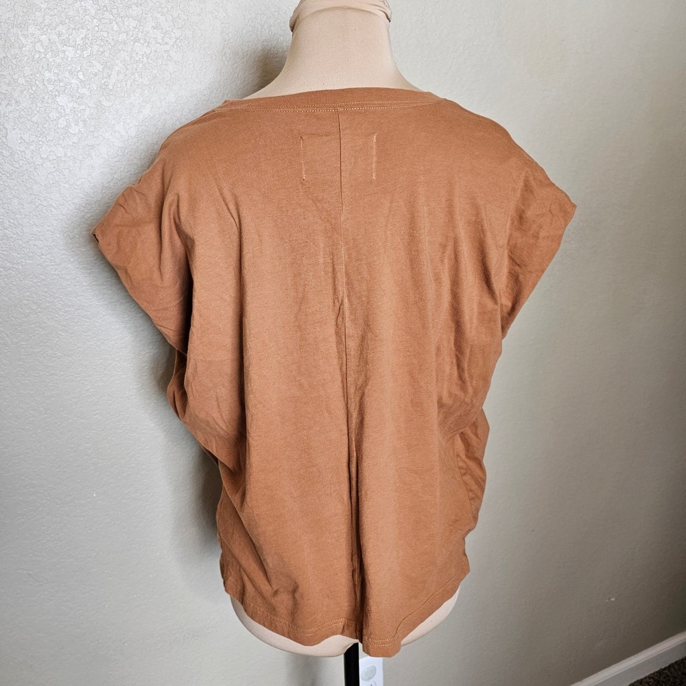 Pistola Trina Muscle Tee Rust Tan Brown Oversized T Shirt‎ Top Size Small - Picture 4 of 8